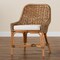 Baxton Studio Kyle Modern Bohemian Natural Brown Woven Rattan Dining Side Chair With Cushion 212-12803-ZORO - alternate 10